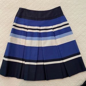 H&M striped pleated skirt